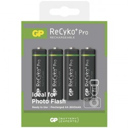 Batéria GP ReCyko+ Pro Photo Flash 2600mAh AA 4ks