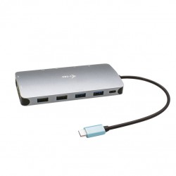 i-tec Metal Nano USB-C / HDMI/VGA 3x display with LAN + Power Delivery 100 W dokovacia stanica