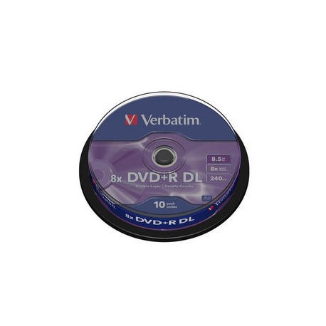 Verbatim DVD+R 8,5GB 10cakebox