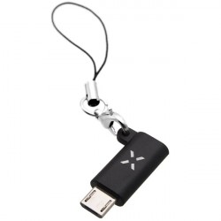 FIXED Link USB-C/microUSB, čierna
