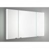 Salgar ALLIANCE 1200 3-dverová zrkadlová skrinka s LED bočným svetlom, biela 83166