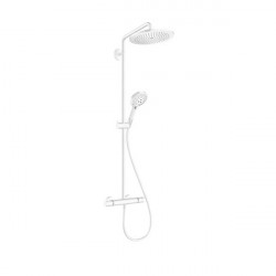 Hansgrohe Croma Select S sprchový systém Showerpipe 280 1 jet s termostatom a sprchou Raindance Select S 120 3jet, matná biela,