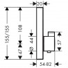 Hansgrohe ShowerSelect termostatická batéria pre 2 spotrebiče k telesu pod omietku kartáčovaný bronz, 15763140
