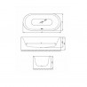 BETTE LUX Oval Silhouette voľne stojaca vaňa 180 x 80 x 45 cm 3466000CFXXS