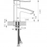 NOVASERVIS FERRO VENETO umývadlová batéria s výpusťou 5/4" chróm 75001,0