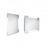 NIMCO zrkadlo podsvietené LED 18000 60 x 80 cm hliníkový rám ZP 18002