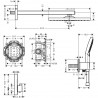 Hansgrohe Raindance E sprchový systém 300 1jet s termostatom ShowerSelect Square chróm, 27952000