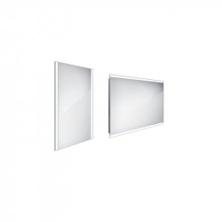 NIMCO zrkadlo podsvietené LED 11000 40 x 60 cm hliníkový rám ZP 11000