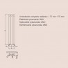 P.M.H. Rosendal Massive radiátor kúpeľňový 292 x 1500 mm kartáčovaný nerez R70/3SS