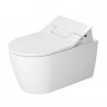 DURAVIT ME by Starck SensoWash 37 x 57 cm závasná WC misa Rimless, Durafix, biela s úpravou WonderGliss 25295900001