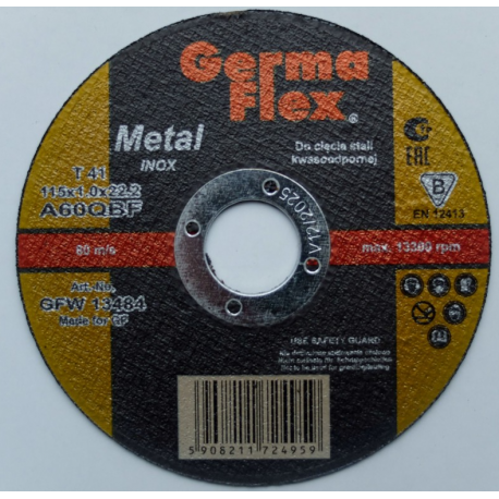 GERMAFLEX 115x1,0 oceľ / inox kotúč flex
