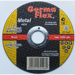 GERMAFLEX 125x1,6 oceľ / inox kotúč flex