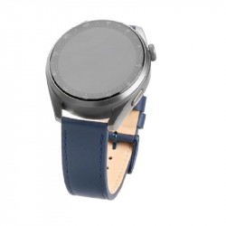 FIXED Leather Strap kožený remienok, šírka 20mm pre smartwatch, modrý FIXLST-20MM-BL