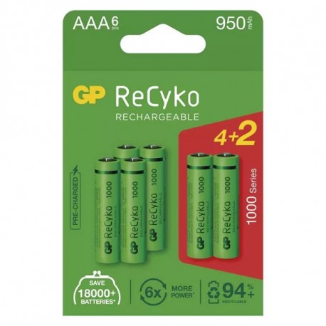 Nabíjacia batéria GP ReCyko 1000 (AAA)