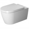 Duravit ME by Starck závesné WC s doskou SoftClose, Rimless, s WonderGliss, biela 45290900A11