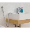 EISL Umývadlová ručná sprcha, bidetová ručná sprcha, s nástenným držiakom a sprchovou hadicou, chróm DX22