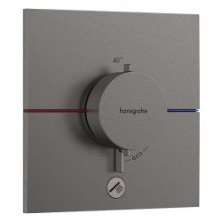 HANSGROHE ShowerSelect Comfort E batéria sprchová podomietková termostatická pre 1 spotrebič kartáčovaný čierny chróm 15575340