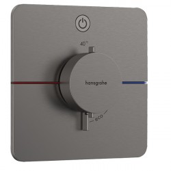 HANSGROHE ShowerSelect Comfort Q batéria sprchová podomietková termostatická pre 1 spotrebič kartáčovaný čierny chróm 15581340