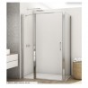 SANSWISS DIVERA sprchové dvere 90 1-krídlové s pevnou stenou aluchróm číre sklo D22T13070205007