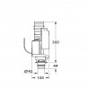 GROHE vypúšťací ventil na dvojčinné splachovanie,do WC nádrže Rapid SL, 38736000