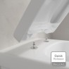 VILLEROY & BOCH Architectura - Závesné WC so sedadlom SoftClosing, DirectFlush, CeramicPlus, alpská biela 5685HRR1