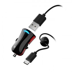 Sturdo Pro Sport nabíjačka do auta s micro USB kábel, čierna