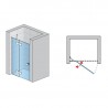 SANSWISS ANNEA sprchové dvere 90 1-krídlové ľavé aluchróm číre sklo s úpravou AquaPerle, AN13G09005007