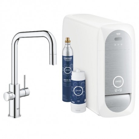 GROHE Blue Home drezová batéria s chladiacim zariadením a filtráciou, chróm 31543000