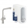 Grohe Blue Home drezová batéria s chladiacim zariadením a filtráciou, supersteel 31454DC1