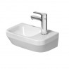 DURAVIT Dura Style umývadlo 36 x 22 cm otvor pre batériu vpravo, bez prepadu, biele 0713360000