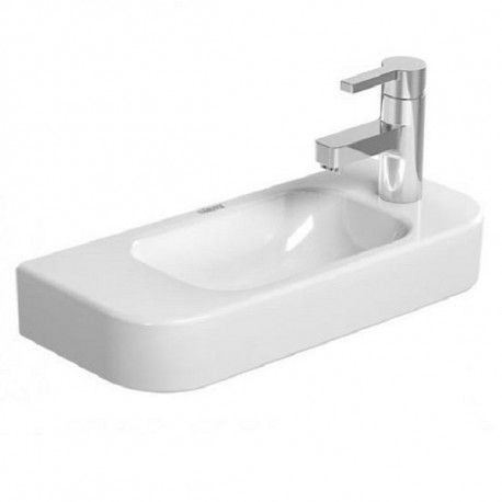 DURAVIT Happy D.2 umývadielko 50 x 22 cm s otvorom pre batériu vpravo, biele s úpravou WonderGliss 07115000081