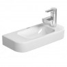 DURAVIT Happy D.2 umývadielko 50 x 22 cm s otvorom pre batériu vpravo, biele s úpravou WonderGliss 07115000081