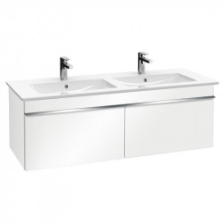 VILLEROY & BOCH VENTICELLO spodná skrinka 1253 x 420 x 502 mm Glossy White, úchytka chróm A93901DH