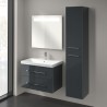 Villeroy & Boch AVENTO závesná vysoká skrinka, 350 x 372 x 1760 mm 2 dvierka, pánty vpravo, Crystal Grey, A89401B1