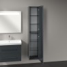 Villeroy & Boch AVENTO závesná vysoká skrinka, 350 x 372 x 1760 mm 2 dvierka, pánty vpravo, Crystal Grey, A89401B1