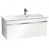 Villeroy & Boch VENTICELLO skrinka pod umývadlo, 953 x 420 x 502 mm Glossy White, úchytka chróm, A93501DH