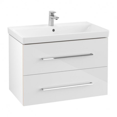 Villeroy & Boch AVENTO skrinka pod umývadlo, 760 x 520 x 447 mm, 2 zásuvky, Crystal White, A89100B4