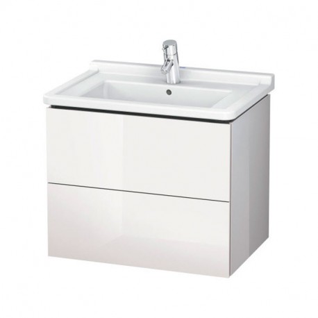 DURAVIT L-CUBE skrinka pod umývadlo závesná biela lesklá, LC626402222