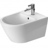 Duravit D-NEO závesný bidet 37 x 54 cm s prepadom, pripojenie Durafix, biely 2294150000