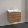 Villeroy & Boch AVENTO skrinka pod umývadlo, 618 x 520 x 447 mm, 2 zásuvky, Oak Kansas, A89000RH