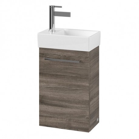 Villeroy & Boch AVENTO skrinka pod umývadlo, 340 x 514 x 202 mm 1 dvierka, pánty vpravo, Stone Oak, A87601RK