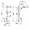 Duravit C.1 sprchový termostat s ručnou a hornou sprchou 240 mm, chróm C14280008010