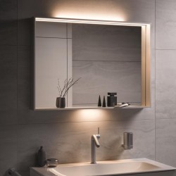 KEUCO PLAN zrkadlo s osvetlením 1000 x 700 x 105 mm s LED Inox 33098293000