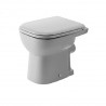 DURAVIT D-CODE stojaca WC misa 35 x 48 cm s plochým splachovaním, odpad zadný rovný 21090900002