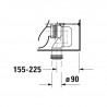 DURAVIT ME by Starck 37 x 65 cm WC kombi misa biela s glazúrou Hygiene Glaze 2170092000