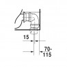 DURAVIT ME by Starck 37 x 65 cm WC kombi misa, celokapotovaná, variabilný odpad, biela 2170090000