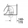 DURAVIT ME by Starck 37 x 65 cm WC kombi misa, celokapotovaná, variabilný odpad, biela 2170090000