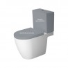 DURAVIT ME by Starck 37 x 65 cm WC kombi misa, variabilný odpad, biela s glazúrou Hygiene Glaze 2172092000