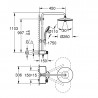 Grohe Euphoria SmartControl sprchový systém 260 Mono s termostatom, ručná sprcha 3-prúdy, na stenu, chróm, 26509000