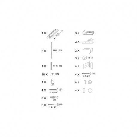 RAVAK panelkit ROSA univerzálny B23000100N